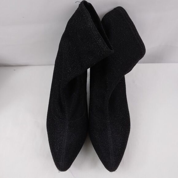 Jones New York Marcia Black Glitter Ankle Boots Witchcore Womens Size 7 - Picture 4 of 14